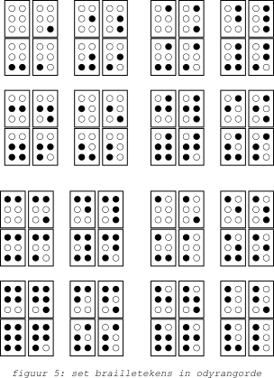 Kaart Brailletekens